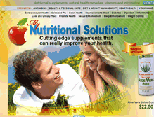 Tablet Screenshot of mynutritionalsolutions.com
